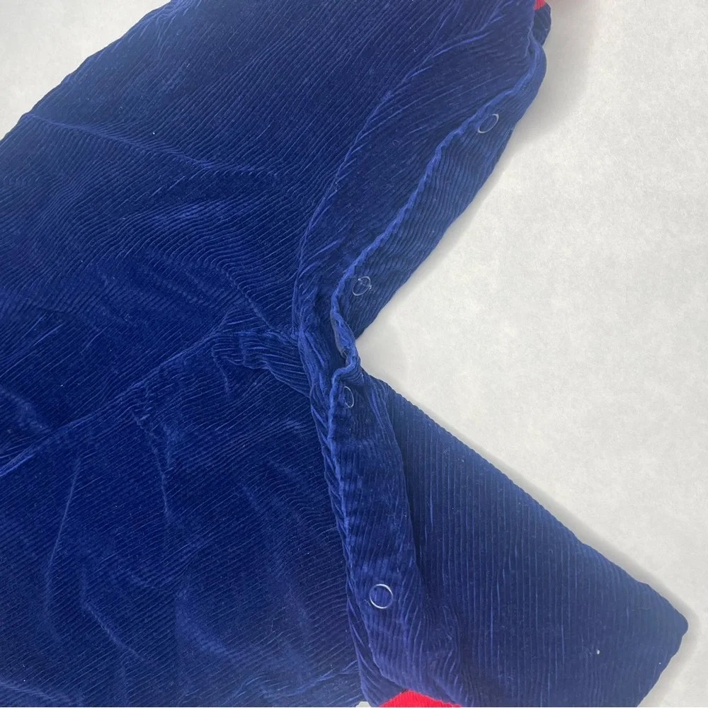 Vintage 6-9 months one piece navy‎ blue football bear outfit